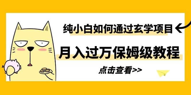 纯小白如何通过玄学项目月入过万保姆级教程-选优云网创