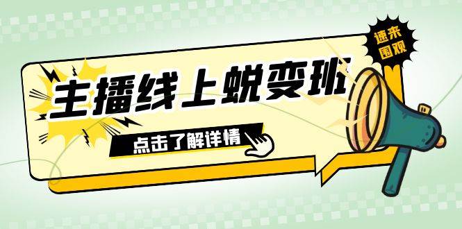 2023主播线上蜕变班：0粉号话术的熟练运用、憋单、停留、互动（45节课）-选优云网创