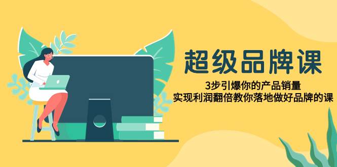 超级/品牌课，3步引爆你的产品销量，实现利润翻倍教你落地做好品牌的课-选优云网创