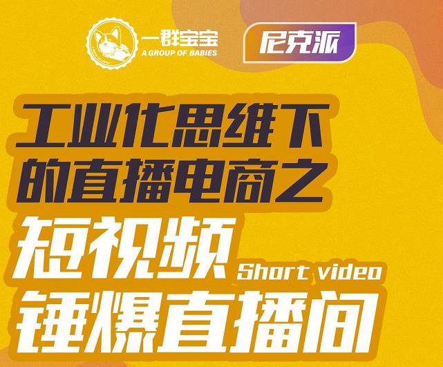 尼克派·工业化思维下的直播电商之短视频锤爆直播间，听话照做执行爆单-选优云网创