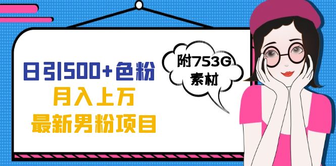 日引500+色粉轻松月入上万九月份最新男粉项目（附753G素材）-选优云网创