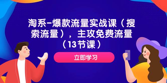 淘系-爆款流量实战课（搜索流量），主攻免费流量（13节课）-选优云网创