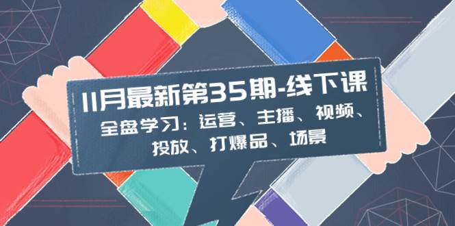 11月最新-35期-线下课：全盘学习：运营、主播、视频、投放、打爆品、场景-选优云网创