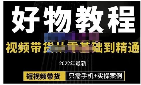 锅锅老师好物分享课程：短视频带货从零基础到精通，只需手机+实操-选优云网创