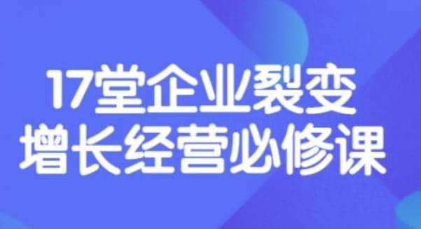 《盈利增长17堂必修课》企业裂变增长的经营智慧，带你了解增长的本质-选优云网创