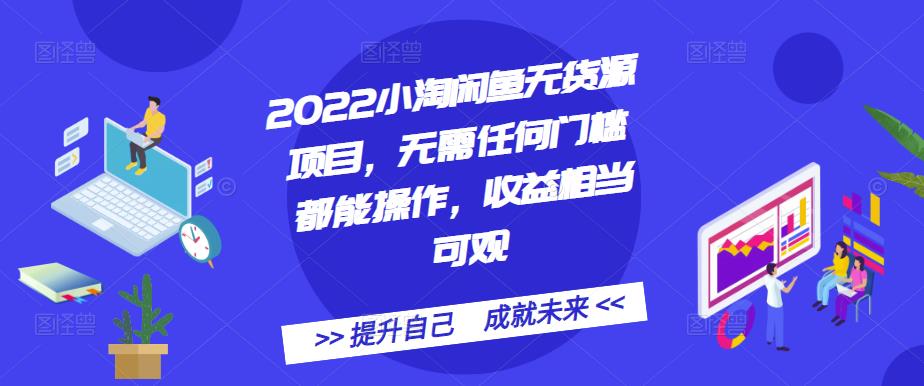 2022小淘闲鱼无货源项目，无需任何门槛都能操作，收益相当可观-选优云网创