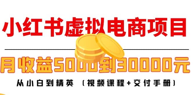 小红书虚拟电商项目：从小白到精英 (视频课程+交付手册)-选优云网创