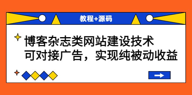 博客杂志类网站建设技术，可对接广告，实现纯被动收益（教程+源码）-选优云网创