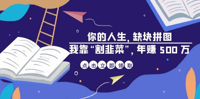 某高赞电子书《你的 人生，缺块 拼图——我靠“割韭菜”，年赚 500 万》-选优云网创