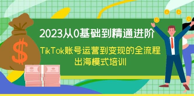 2023从0基础到精通进阶，TikTok账号运营到变现的全流程出海模式培训-选优云网创