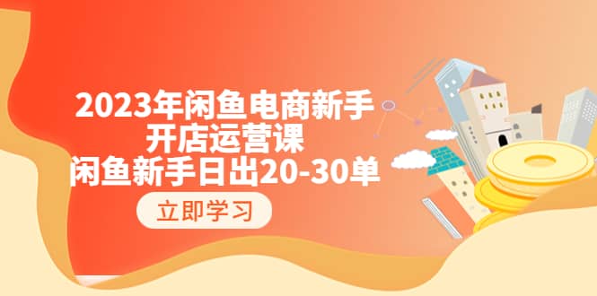 2023年闲鱼电商新手开店运营课：闲鱼新手日出20-30单（18节-实战干货）-选优云网创