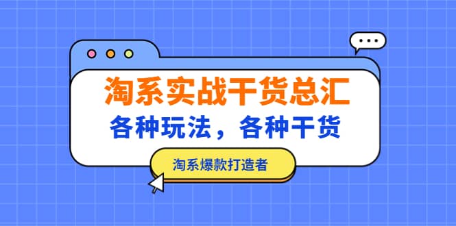 淘系实战干货总汇：各种玩法，各种干货，淘系爆款打造者-选优云网创