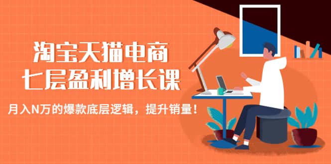 淘宝天猫电商七层盈利增长课：月入N万的爆款底层逻辑，提升销量-选优云网创