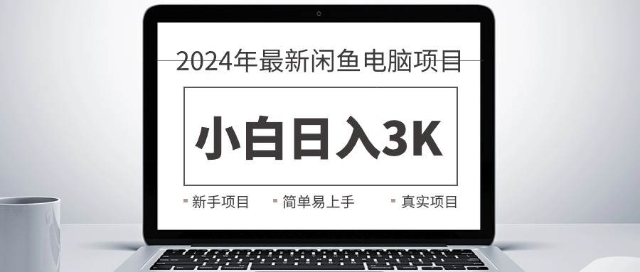 2024最新闲鱼卖电脑项目，新手小白日入3K+，最真实的项目教学-选优云网创