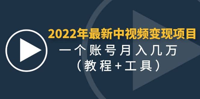 2022年最新中视频变现最稳最长期的项目（教程+工具）-选优云网创