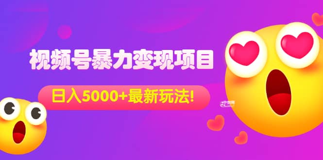 外面收费699的视频号暴力变现项目，日入5000+，简单易操作当天见效果-选优云网创