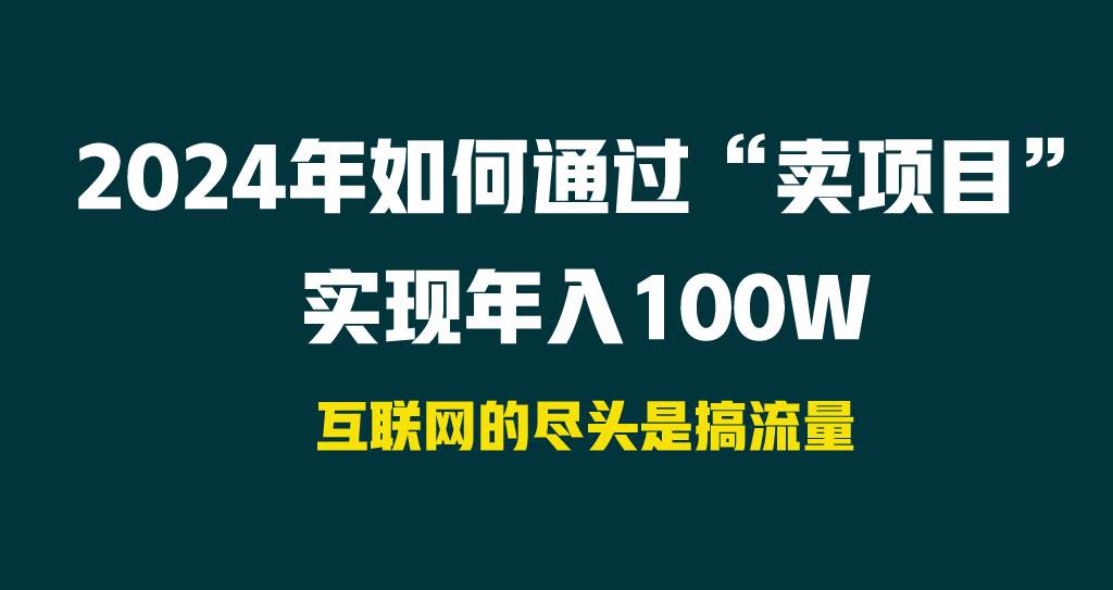 2024年如何通过“卖项目”实现年入100W-选优云网创