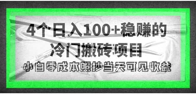 4个稳赚的冷门搬砖项目-选优云网创