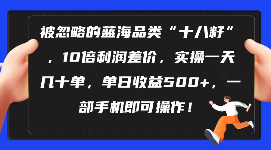 被忽略的蓝海品类“十八籽”，10倍利润差价，实操一天几十单 单日收益500+-选优云网创