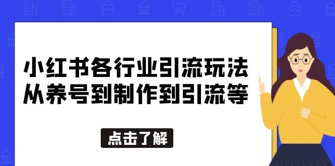 小红书各行业引流玩法，从养号到制作到引流等，一条龙分享给你-选优云网创