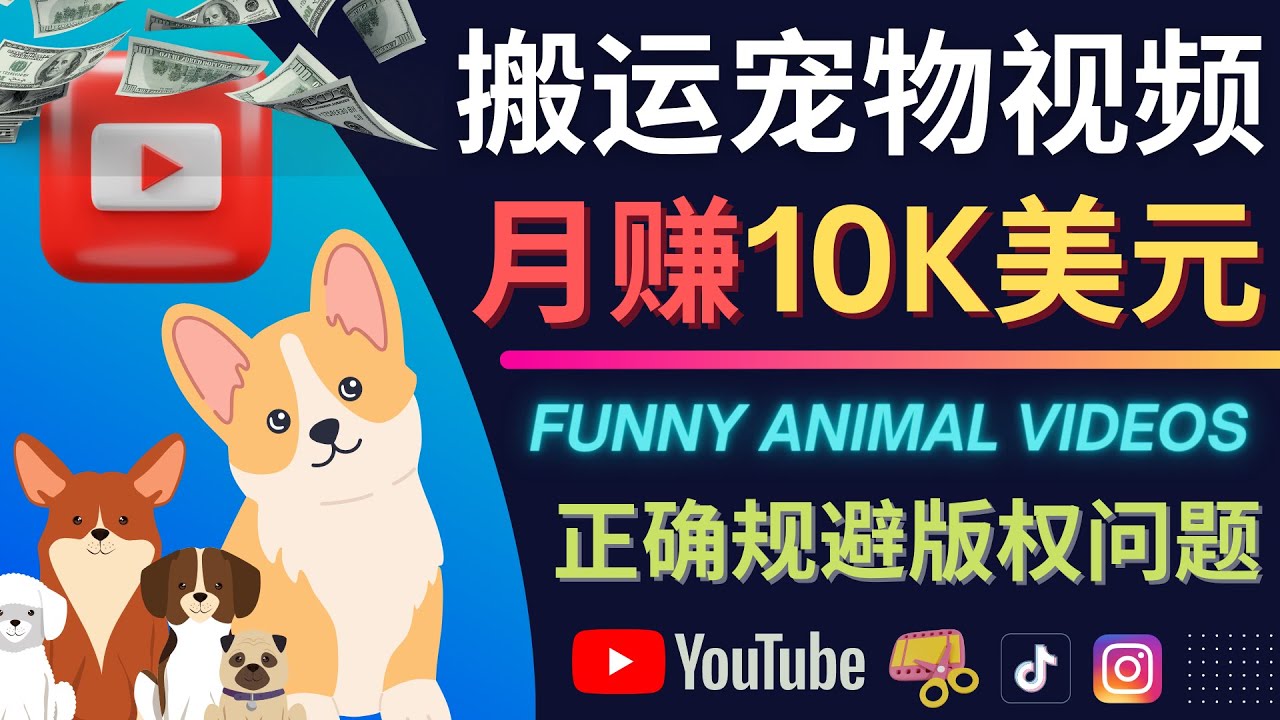 搬运TIKTOK视频到YouTube，并进行二次创作，月赚1万美元以上-选优云网创