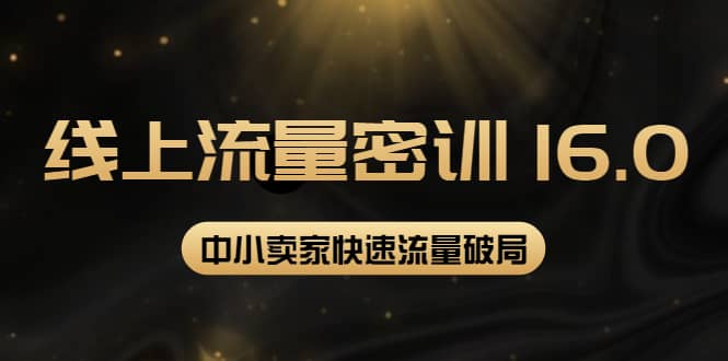 2022秋秋线上流量密训16.0：包含 暴力引流10W+中小卖家流量破局技巧 等等！-选优云网创