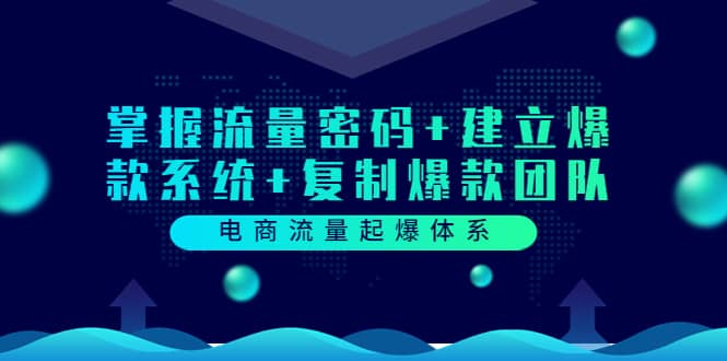 电商流量起爆体系：掌握流量密码+建立爆款系统+复制爆款团队（价值599）-选优云网创