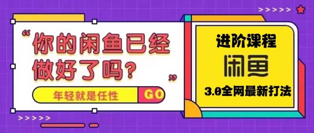 火爆全网的咸鱼玩法进阶课程，咸鱼进阶课程-选优云网创