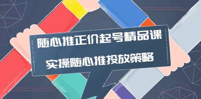 随心推正价起号精品课，实操随心推投放策略（5节课-价值298）-选优云网创