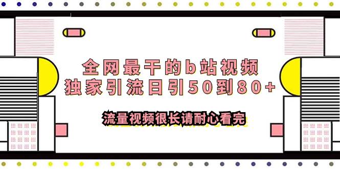 全网最干的b站视频独家引流日引50到80+流量视频很长请耐心看完-选优云网创