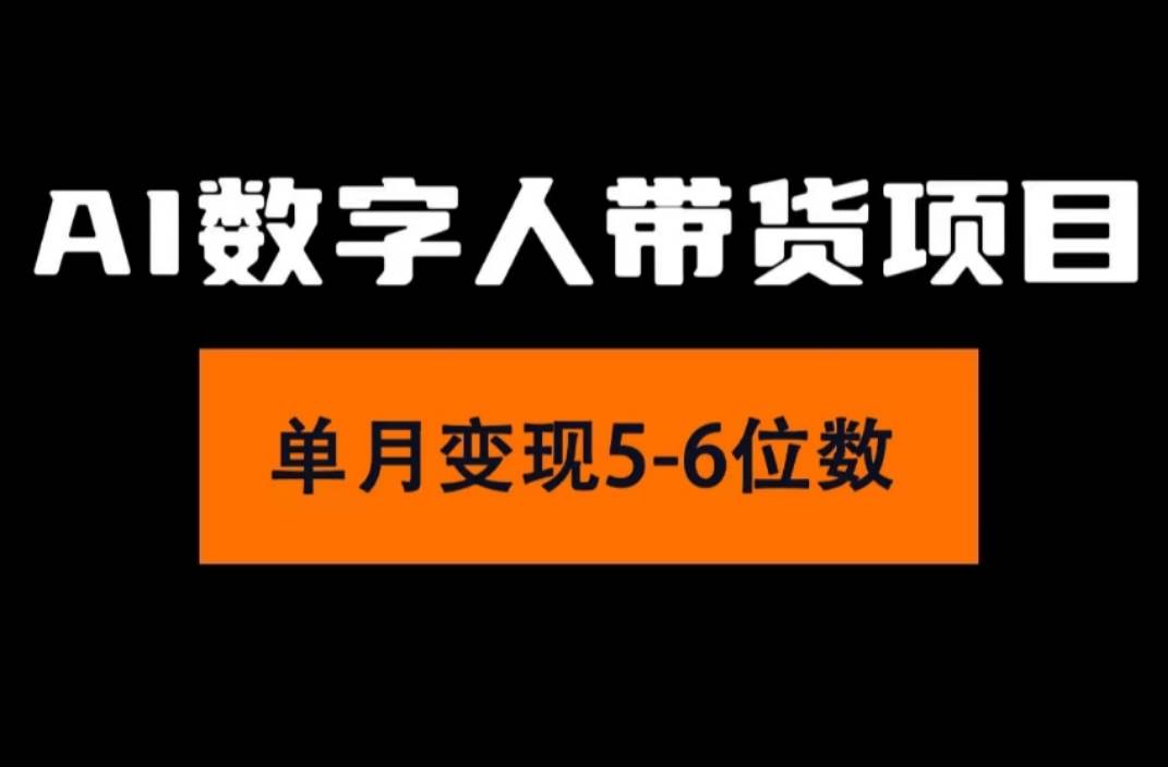 2024年Ai数字人带货，小白就可以轻松上手，真正实现月入过万的项目-选优云网创