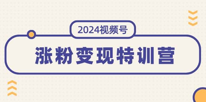 2024视频号-涨粉变现特训营：一站式打造稳定视频号涨粉变现模式（10节）-选优云网创