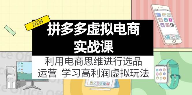 拼多多虚拟电商实战课：虚拟资源选品+运营，高利润虚拟玩法（更新14节）-选优云网创