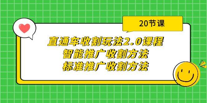 直通车收割玩法2.0课程：智能推广收割方法+标准推广收割方法（20节课）-选优云网创