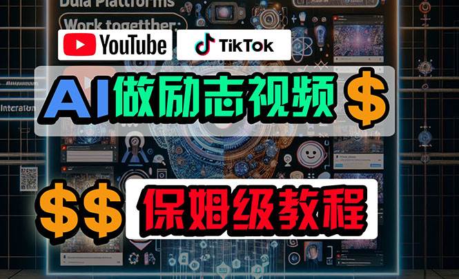 利用AI制作励志视频，在YouTube和TikTok赚钱，小白可做（附工具）-选优云网创