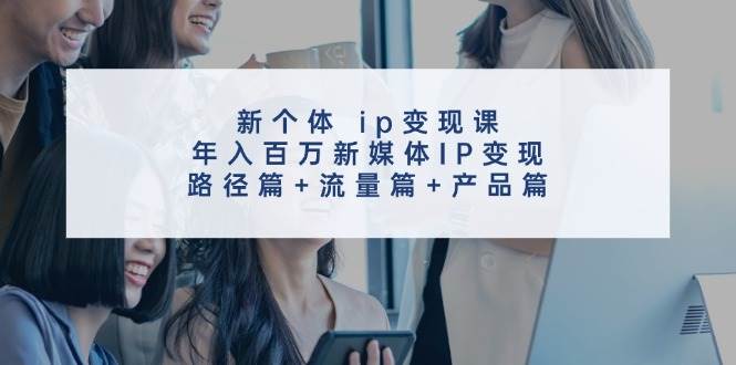 新个体 ip变现课，年入百万新媒体IP变现，路径篇+流量篇+产品篇-选优云网创