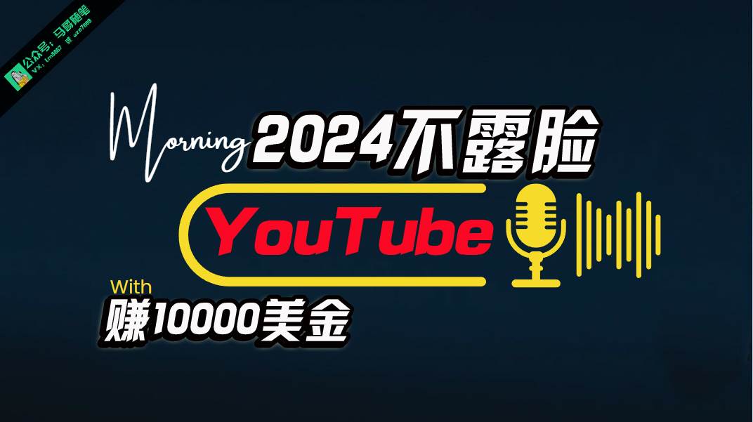 AI做不露脸YouTube赚$10000月，傻瓜式操作，小白可做，简单粗暴-选优云网创