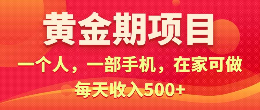 黄金期项目，电商搞钱！一个人，一部手机，在家可做，每天收入500+-选优云网创