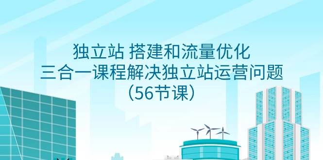 独立站 搭建和流量优化，三合一课程解决独立站运营问题（56节课）-选优云网创