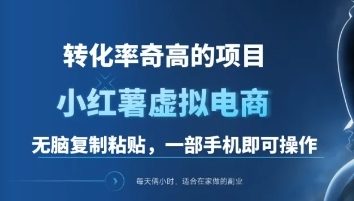 一单49.9，转化率奇高的项目，冷门暴利的小红书虚拟电商-选优云网创