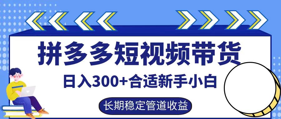 拼多多短视频带货日入300+实操落地流程-选优云网创