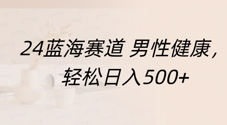 蓝海赛道 男性健康，轻松日入500+-选优云网创